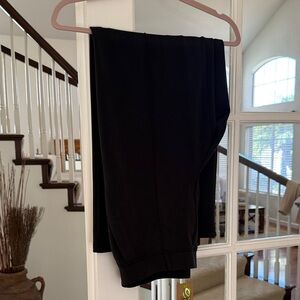 OHL NWT Size Large Knit Wide Leg Black Pants -Elastic Wsist with Belt Loops